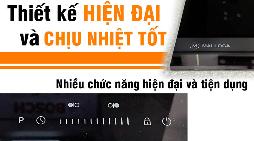 Bếp điện từ Malloca MIR 772 - Nhiều chức năng hiện đại